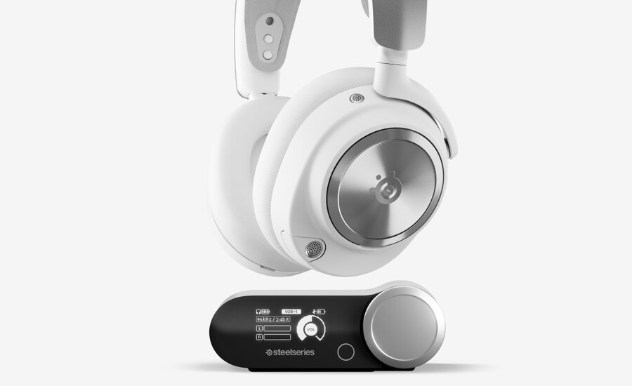 arctis nova pro wireless para pc y playstation - blanco