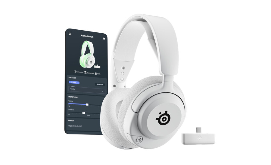 arctis nova 5x inalámbrico - blanco